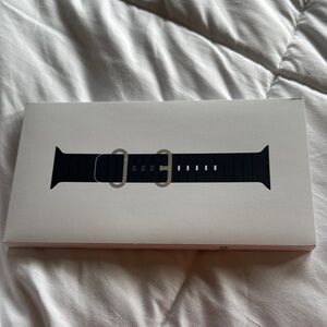 Apple Black Leather Watch Band 49mm